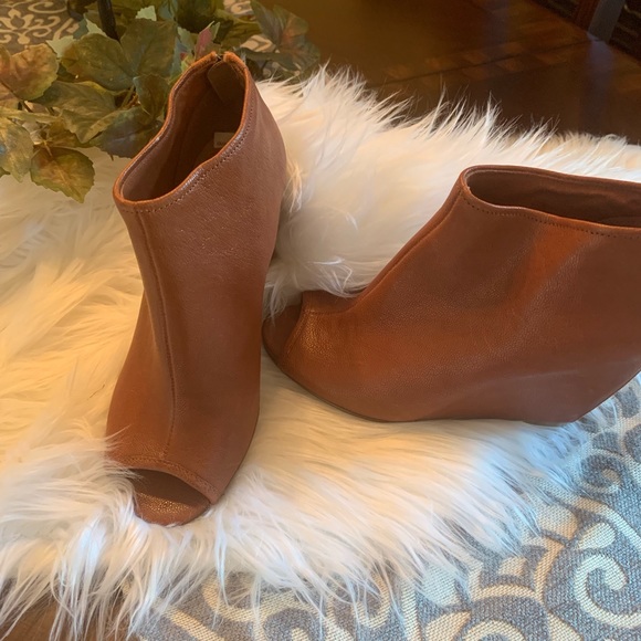 Nine West Shoes - NINE WEST PEEP TOE BOOTIE WEDGES